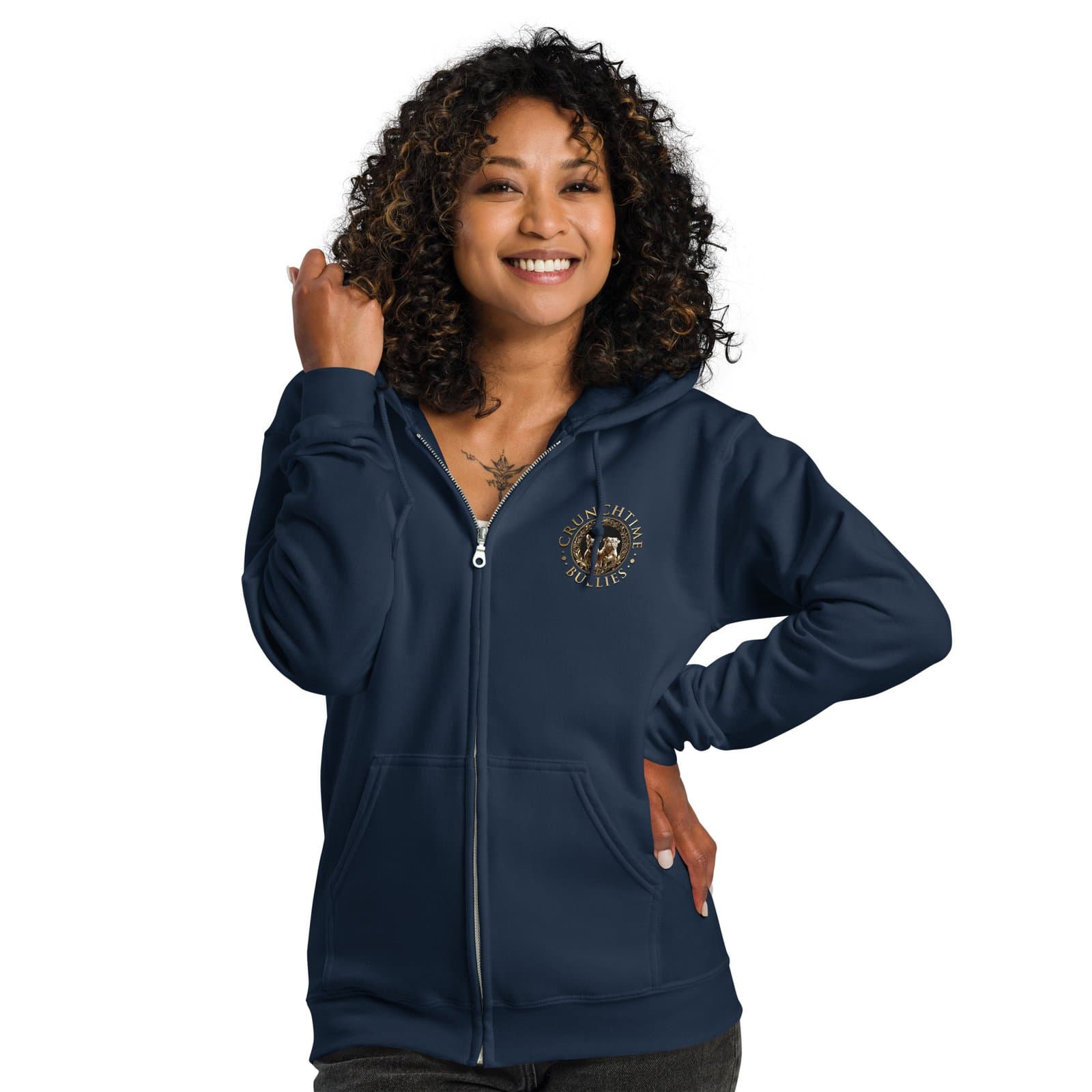 Unisex Heavy Blend Zip Hoodie - Navy